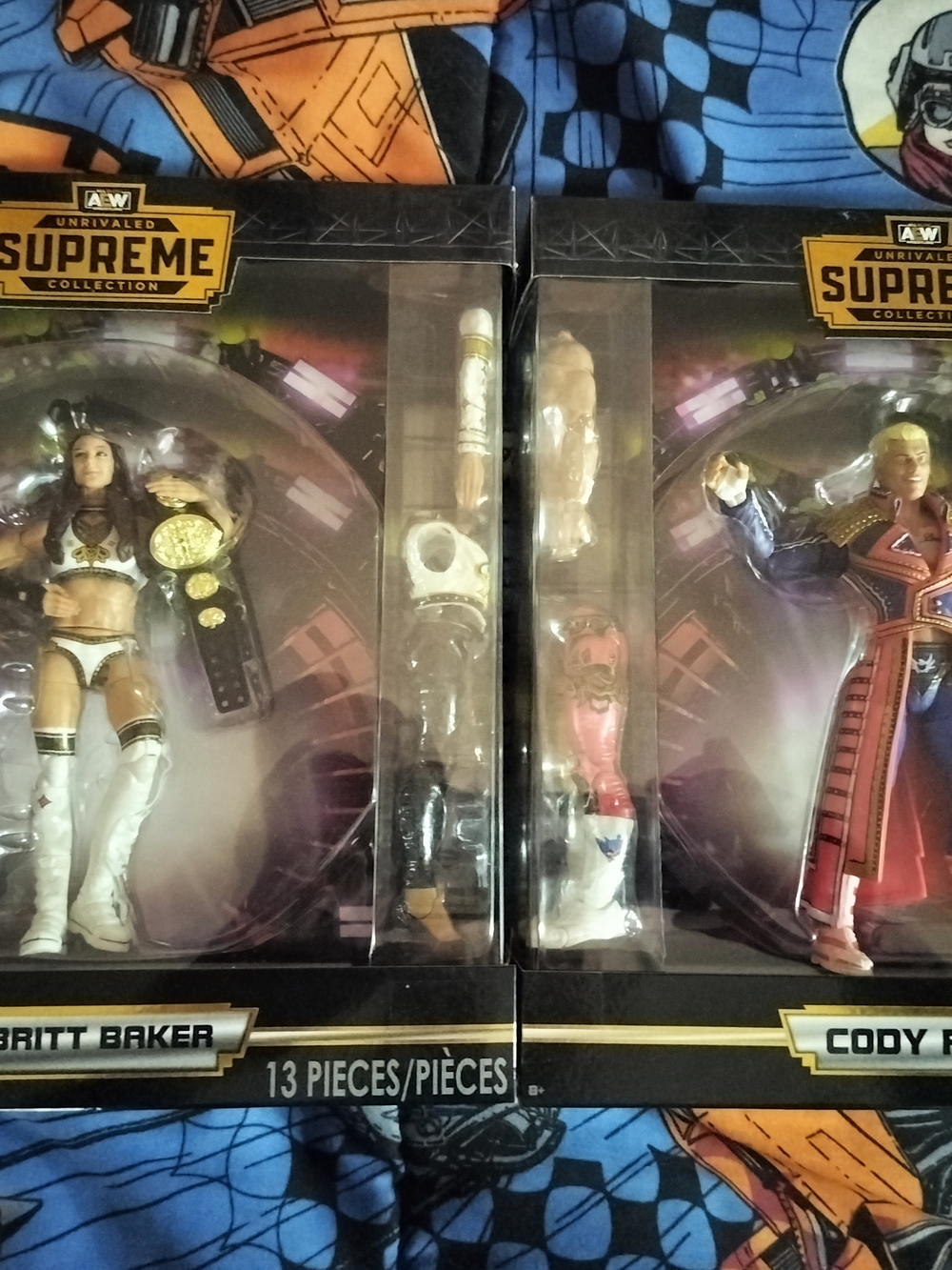Aw Scream Action Figures Cody Rhodes And Britt Baker Bundle